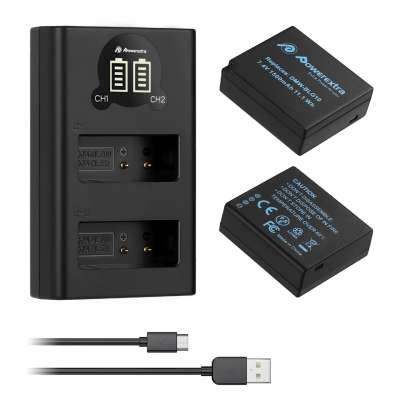 2020 New Replacement DMW-BLG10 Camera digital Batteries Packs with USB Charger  for Panasonic Lumix DC-ZS80, DC-GX9, DC-L