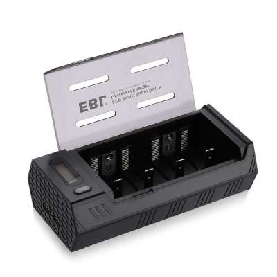 EBL C D  9V Battery Charger Discharger with LCD Display & 2 USB Port for Phone