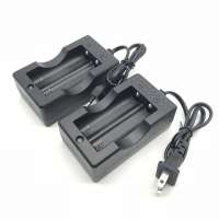 18650 battery charger smart two-slot charger 18650 charger with cable