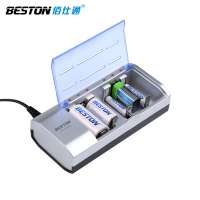 Beston multi-function C821BW universal Smart D,C,AA,AAA,9V rechargeable battery Charger