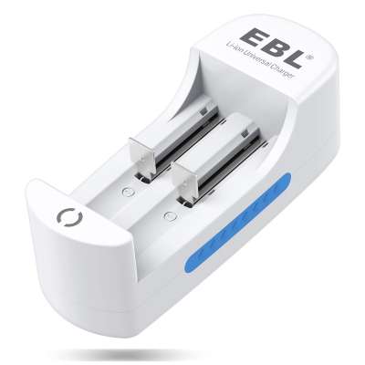 EBL high quality super quick charging 2 slots charger for 6F22 9v li-ion battery with protection system