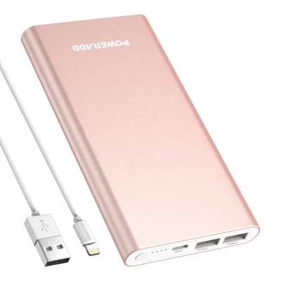 Slim LED display  Monster 12000mh  Dual USB power bank mobile charger for Apple  phone  ipod