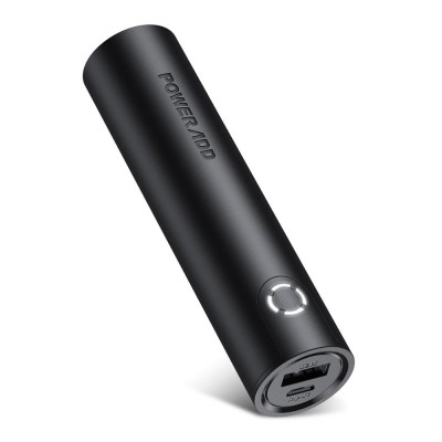 hot sell cylindrical mini power bank 5000mAh customizable logo small portable charger