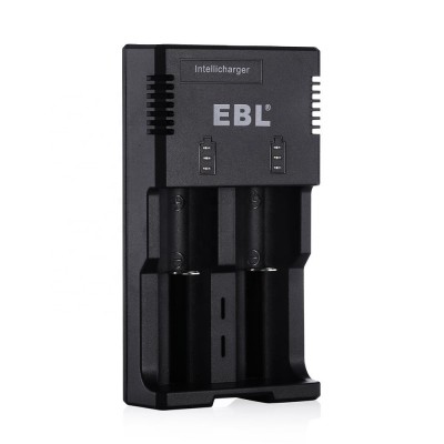 EBL Smart Rapid Battery Charger for Rechargeable 3.7V Li-ion 18650 16340 14500 26650 Battery