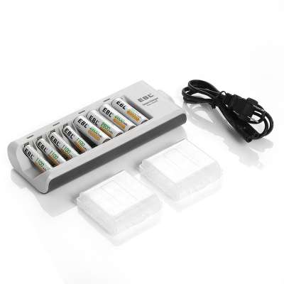 Quick Charger Rechargeable AA AAA Battery Charger With 8 Bay Slot