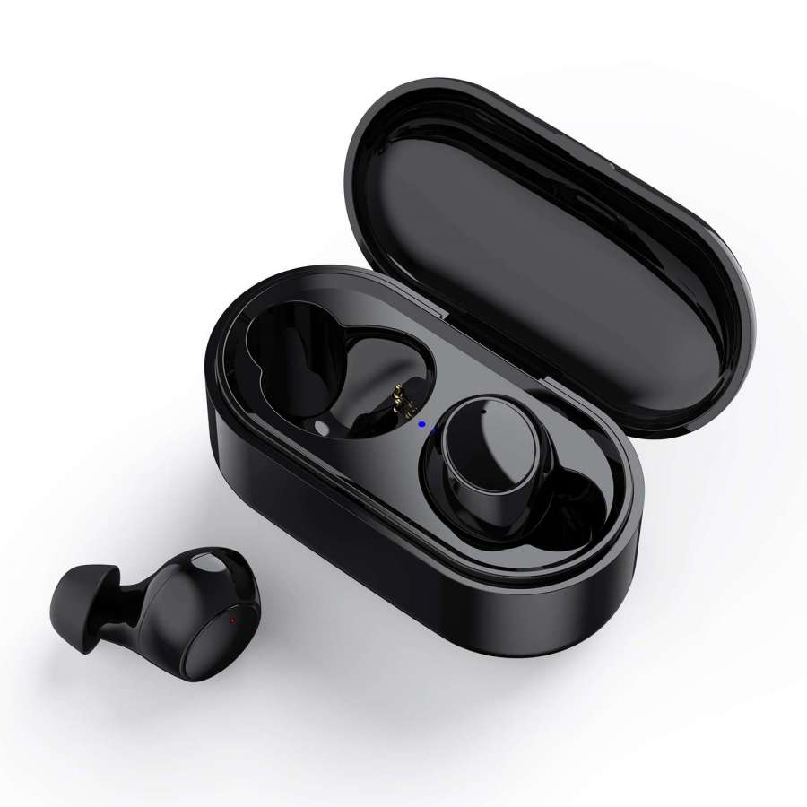 2020 new version 5.0  blue tooth headphones wireless earbuds with 1 hour charging time for hiking/traveling