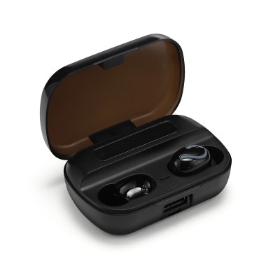 High quality IPX-5 waterproof Hifi sound 5.0 wireless WTS blue tooth earbuds with LED power display